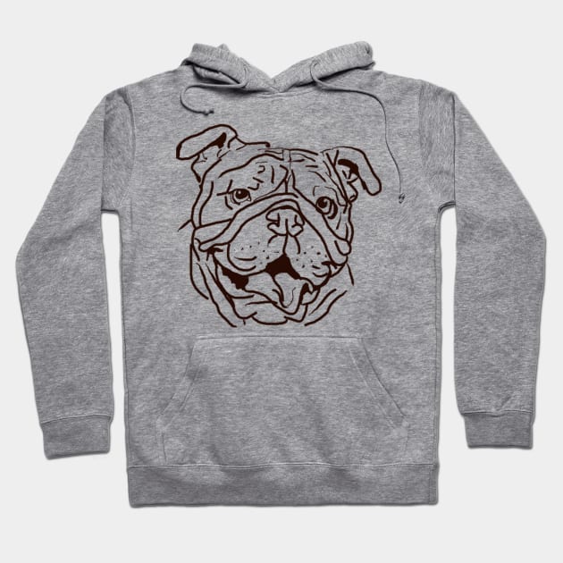 The Bulldog Love of My Life Hoodie by lalanny